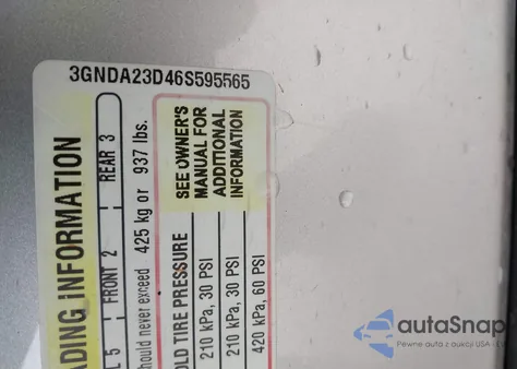 2006 Chevrolet Hhr Lt z USA, uszkodzony, nr VIN 3GNDA23D46S595565